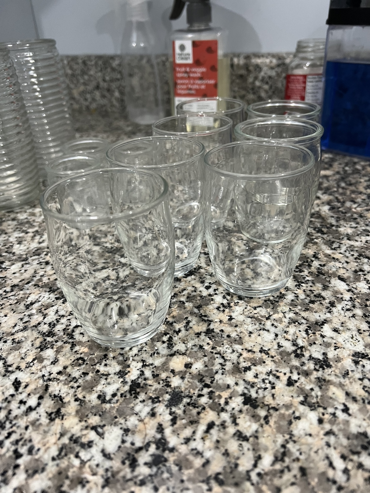 Set of 10 Glass Shot Glasses