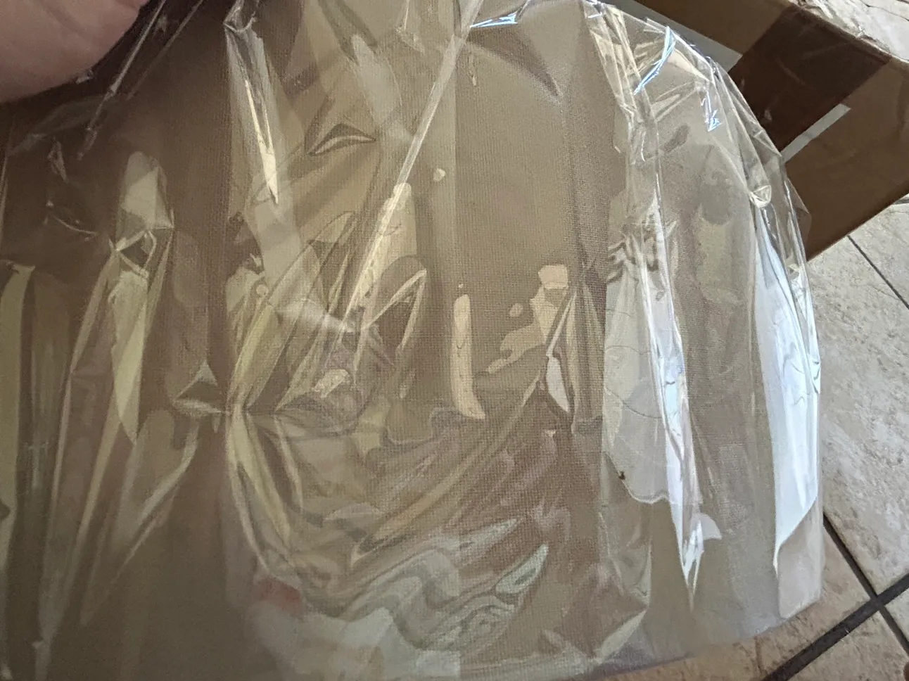 12" Grey Linen Oval Lamp Shade image indicator(4)