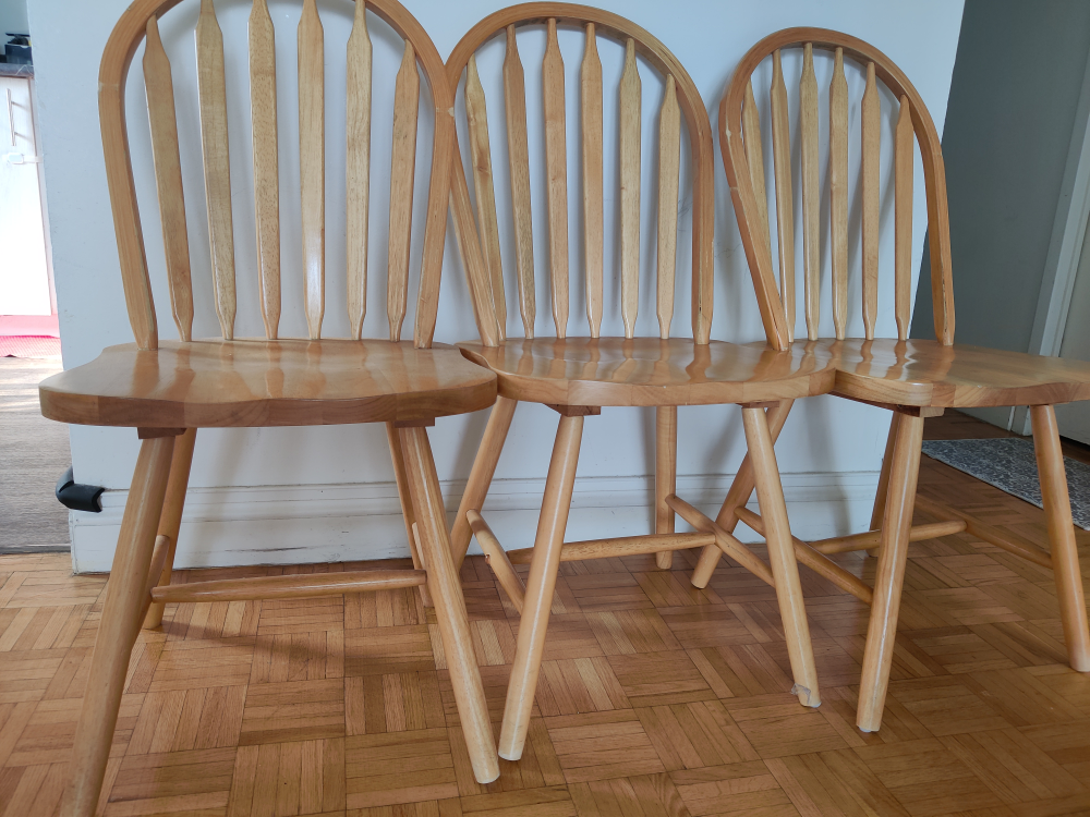Dinning table and 3 chairs - photo 3