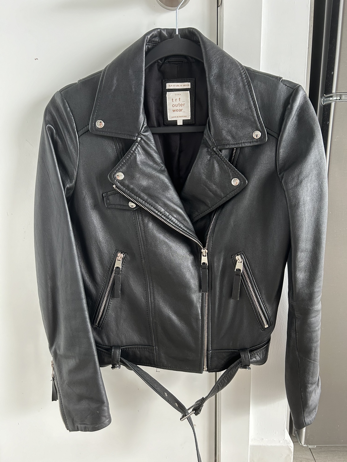 Zara Black Leather Jacket