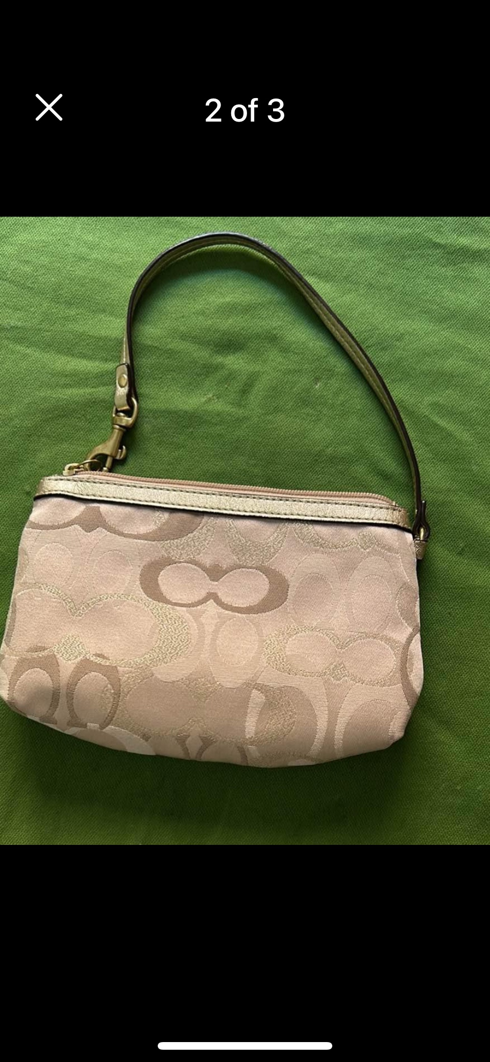 Wristlet gold and kaki colir - photo 3