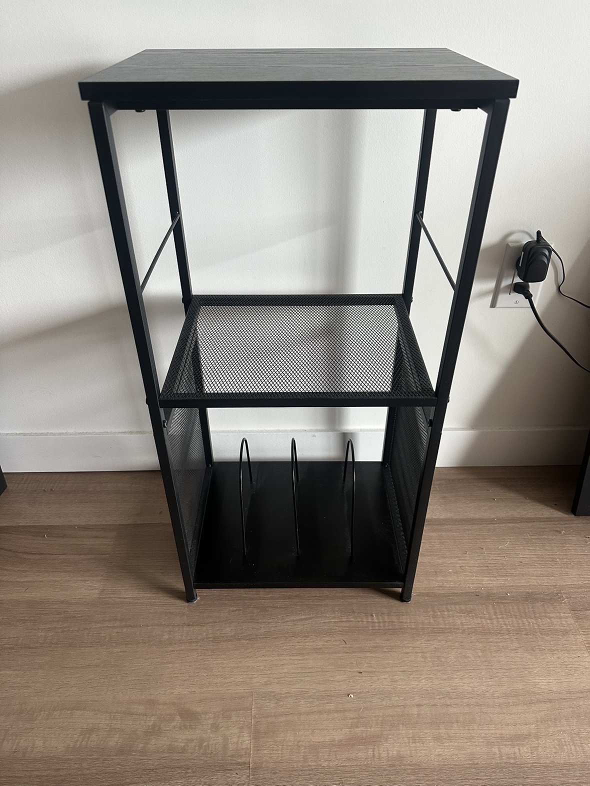 Black Three-Tiered Record Player Stand - photo 2
