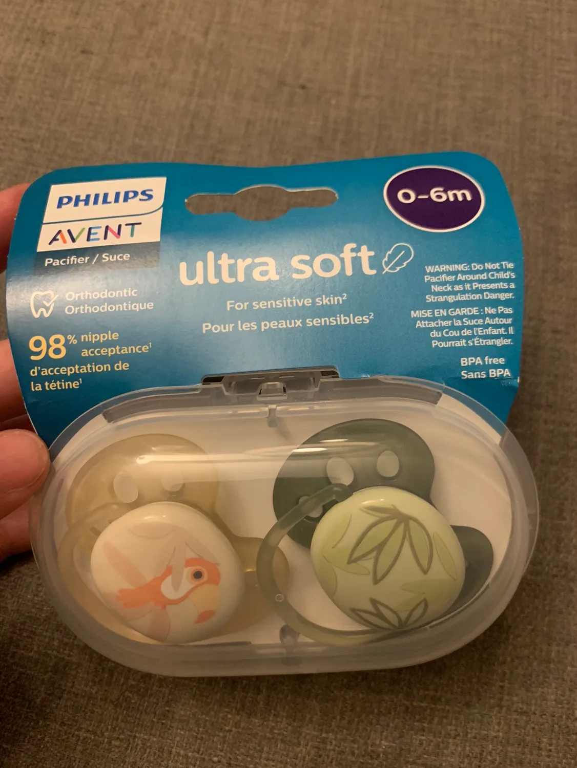 Philips Avent Ultra Soft Pacifier 0-6 Months thumbnail