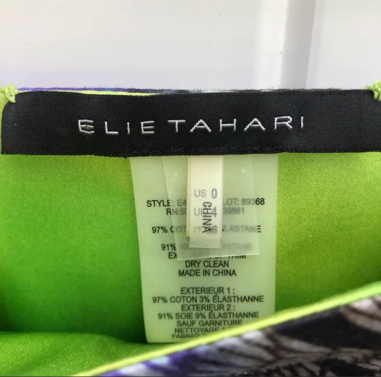 Elie Tahari Multi-Colour Animal Mini Skirt image indicator(3)