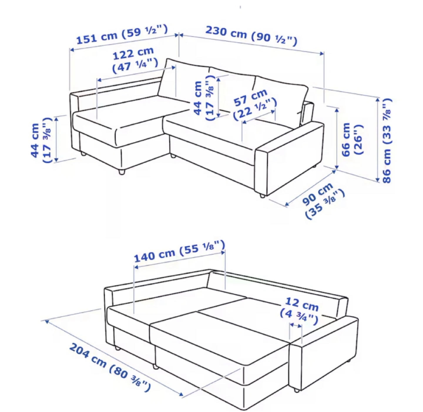 IKEA Friheten Sectional Sofa Bed - photo 3