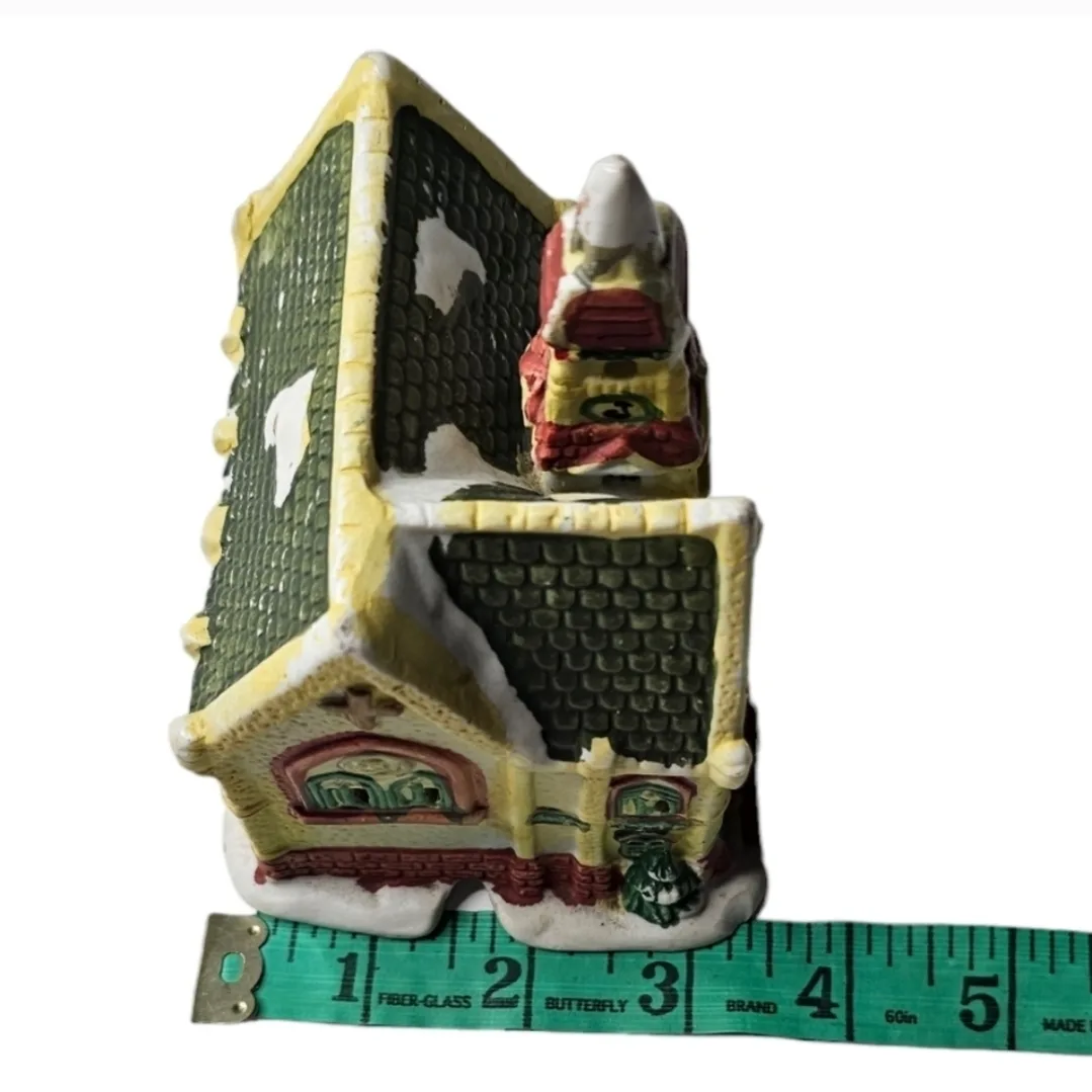 Vintage Ceramic Church for Mini Christmas Village image indicator(6)