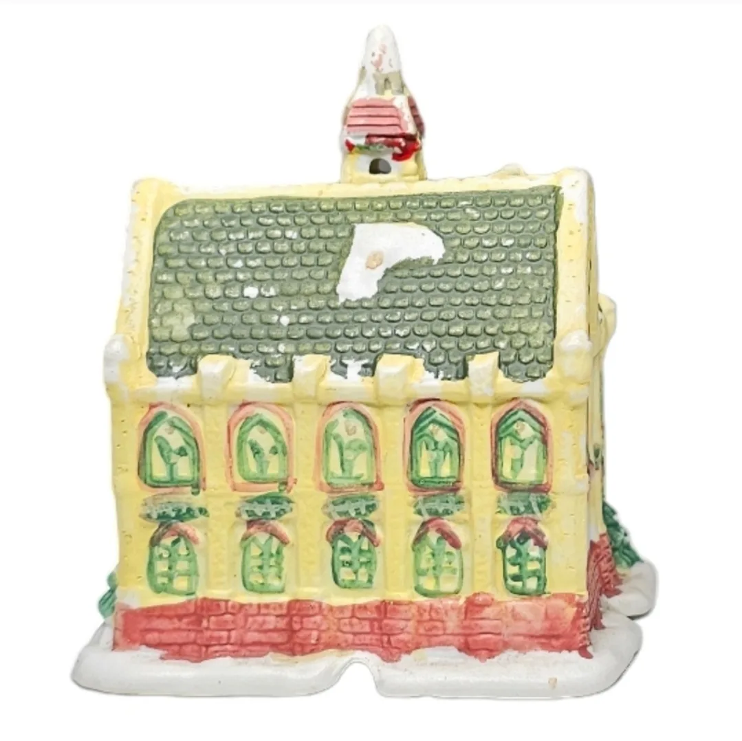 Vintage Ceramic Church for Mini Christmas Village image indicator(4)
