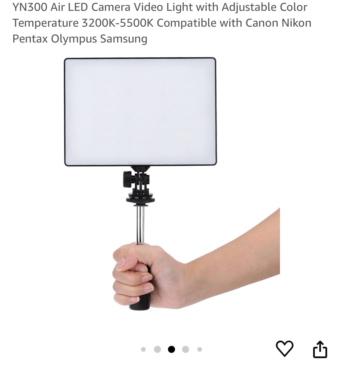 YN300 LED Camera Video Light