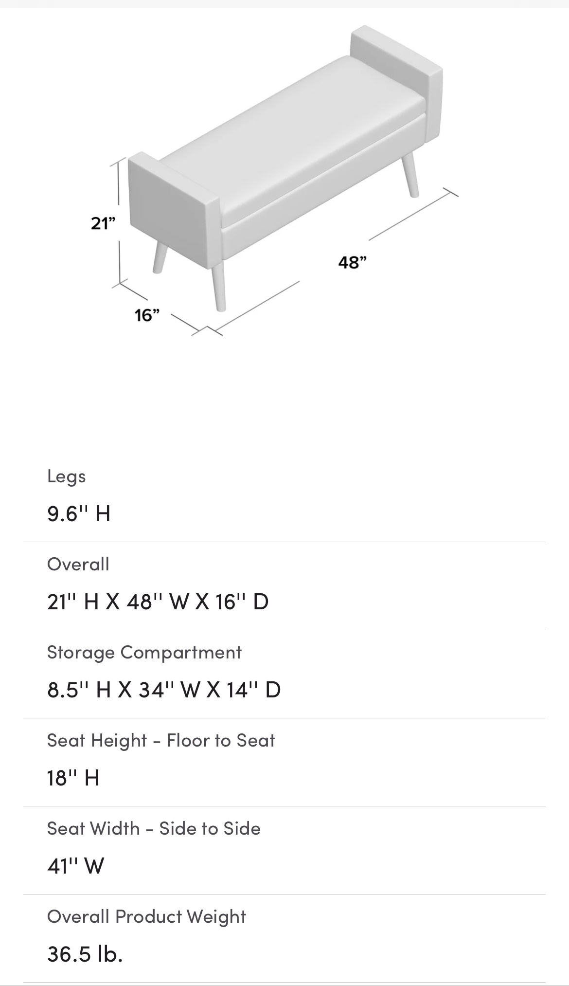 Storage Bench - photo 4