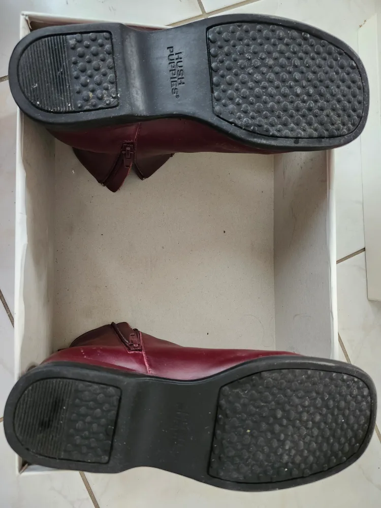 Burgundy Leather Boots image indicator(5)
