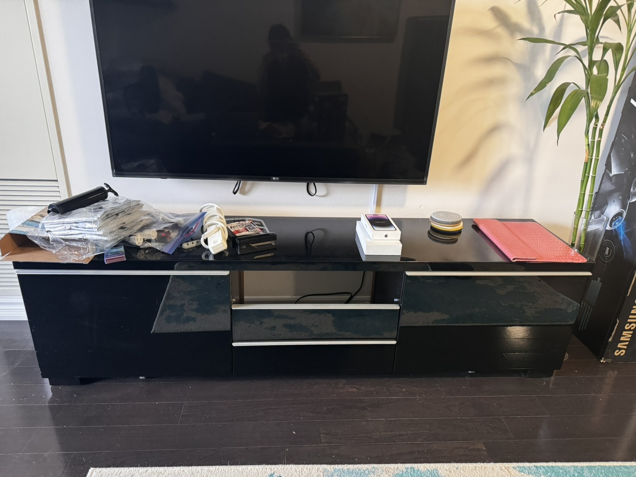 Black TV Stand