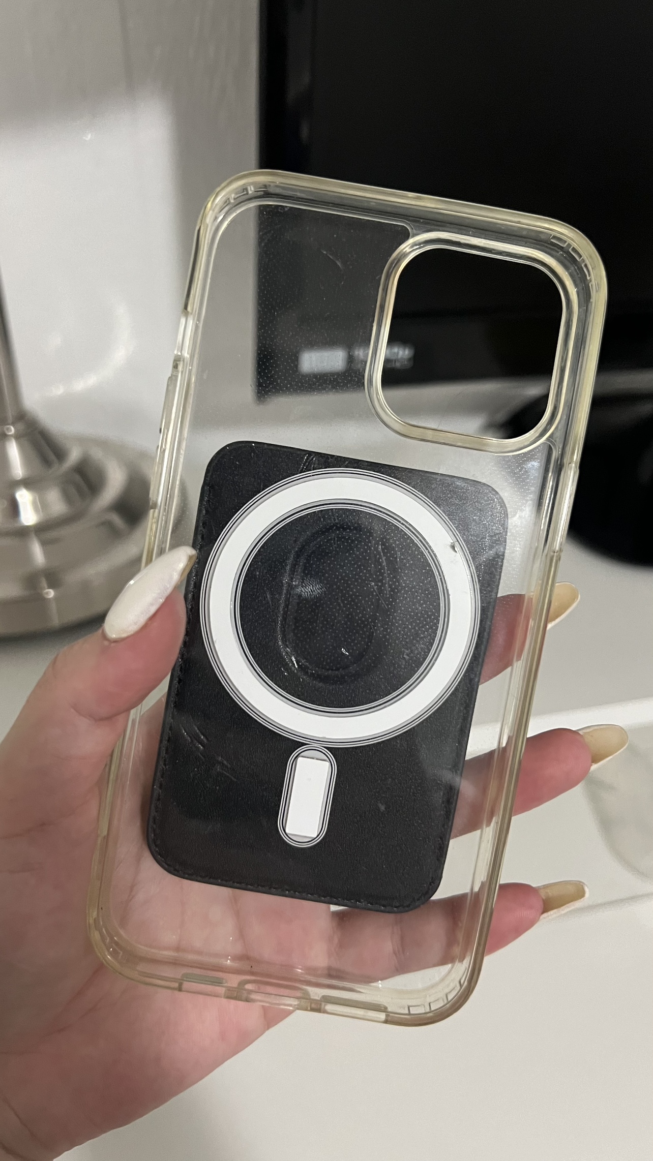 Magnetic iPhone Leather Wallet - photo 2