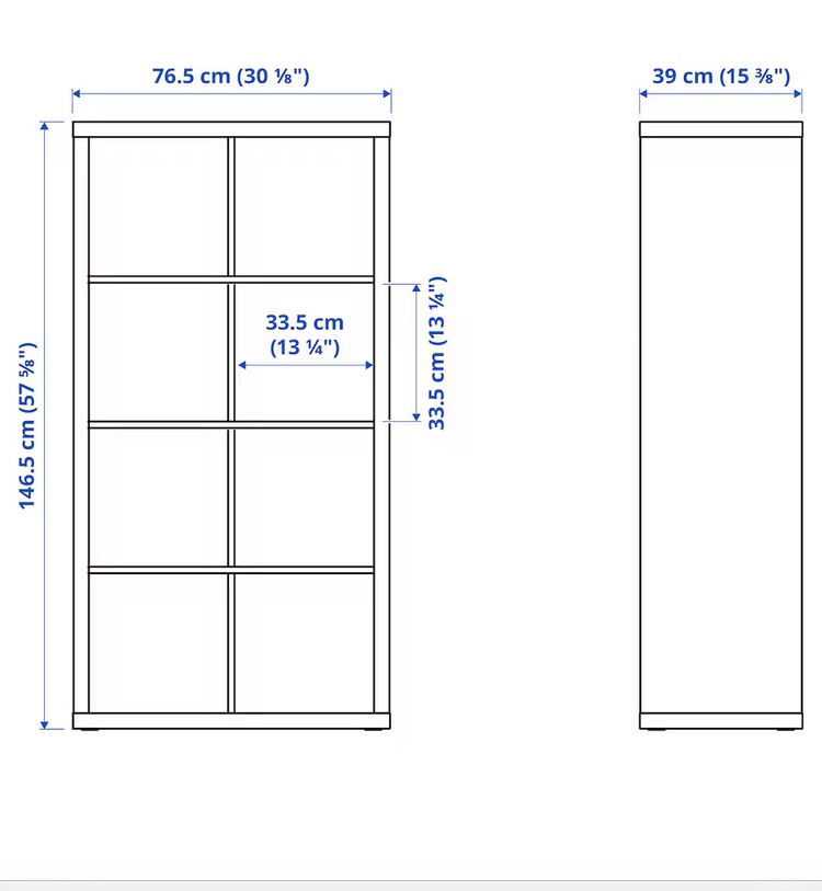 2 white ikea Kallax with wheels - photo 3