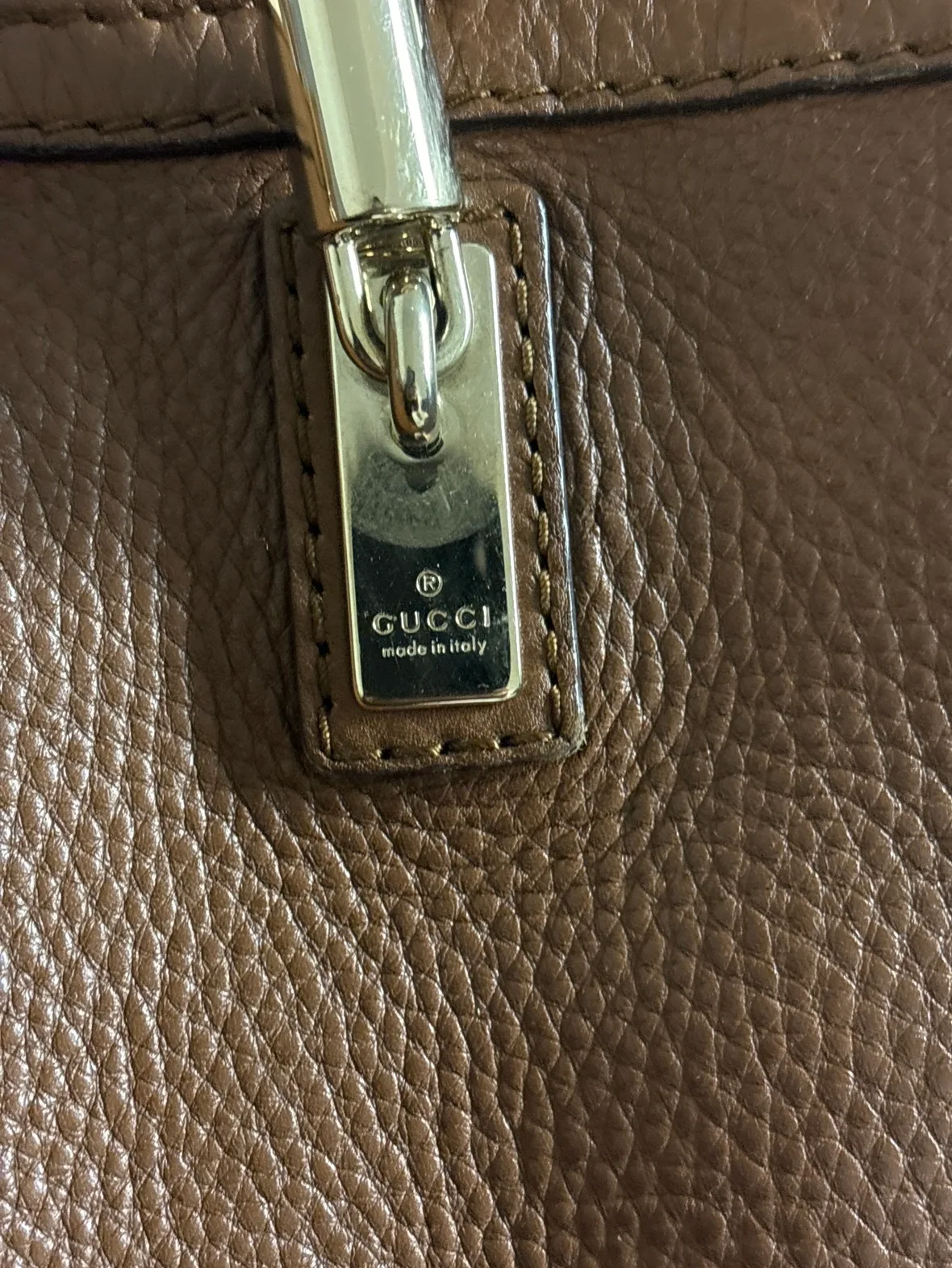 Gucci Leather Bella Medium Tote Bag Authentic image indicator(8)