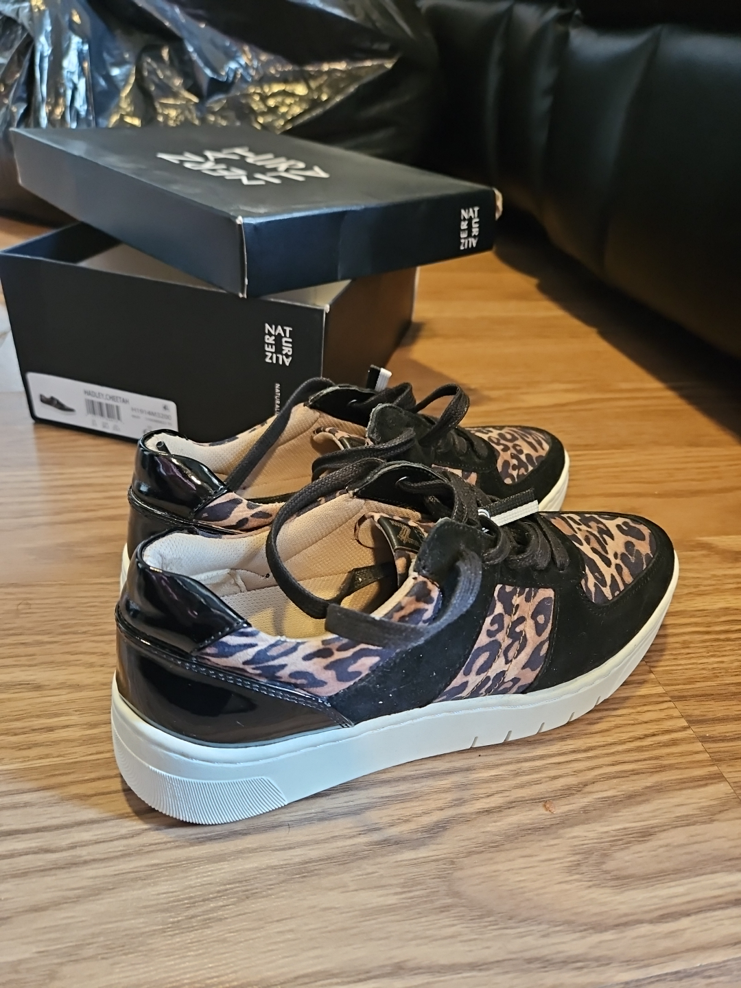 Naturalizer Women's Hadley Sneakers Black/Cheetah Size 6.5 - photo 2