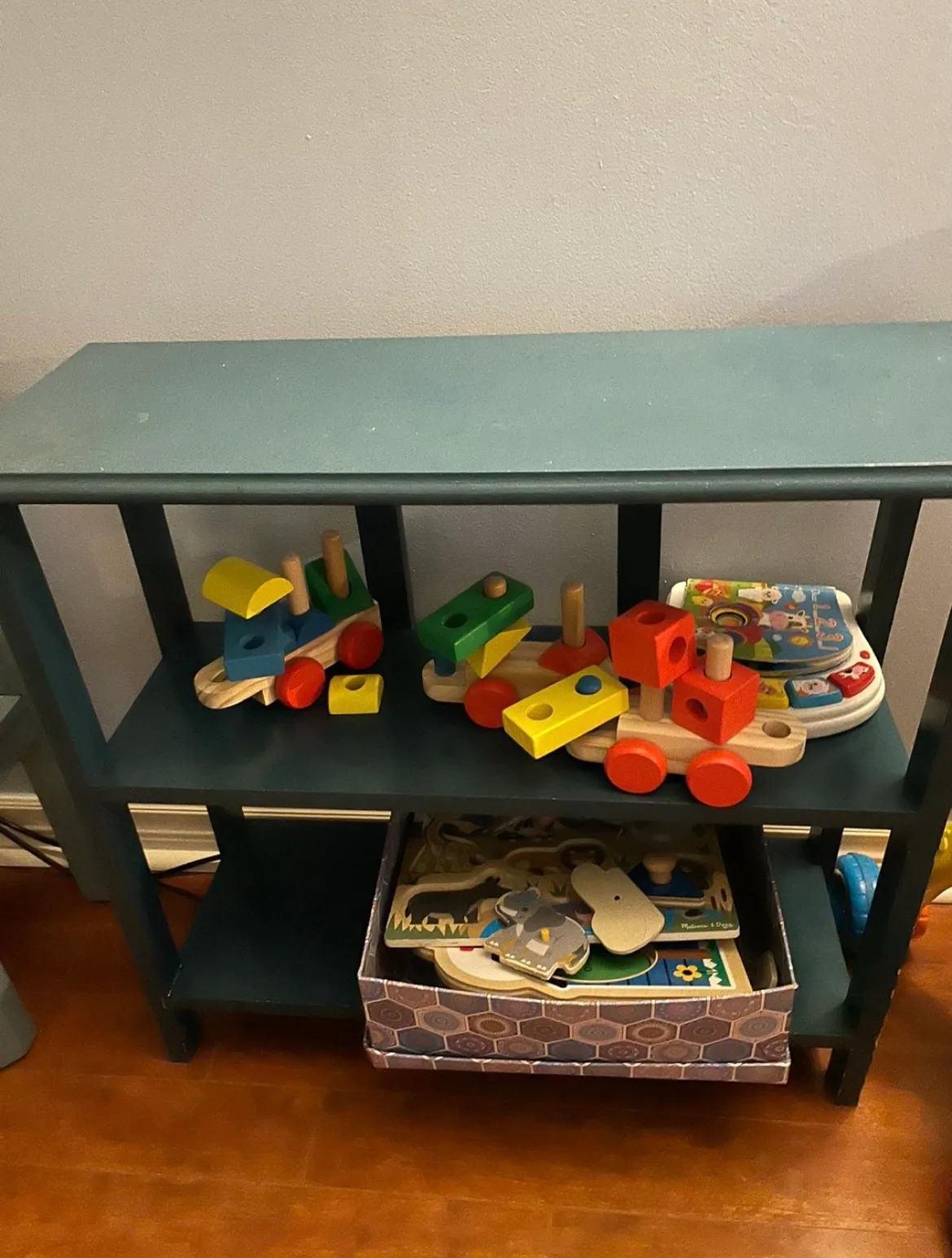 Teal Wooden Shelf thumbnail