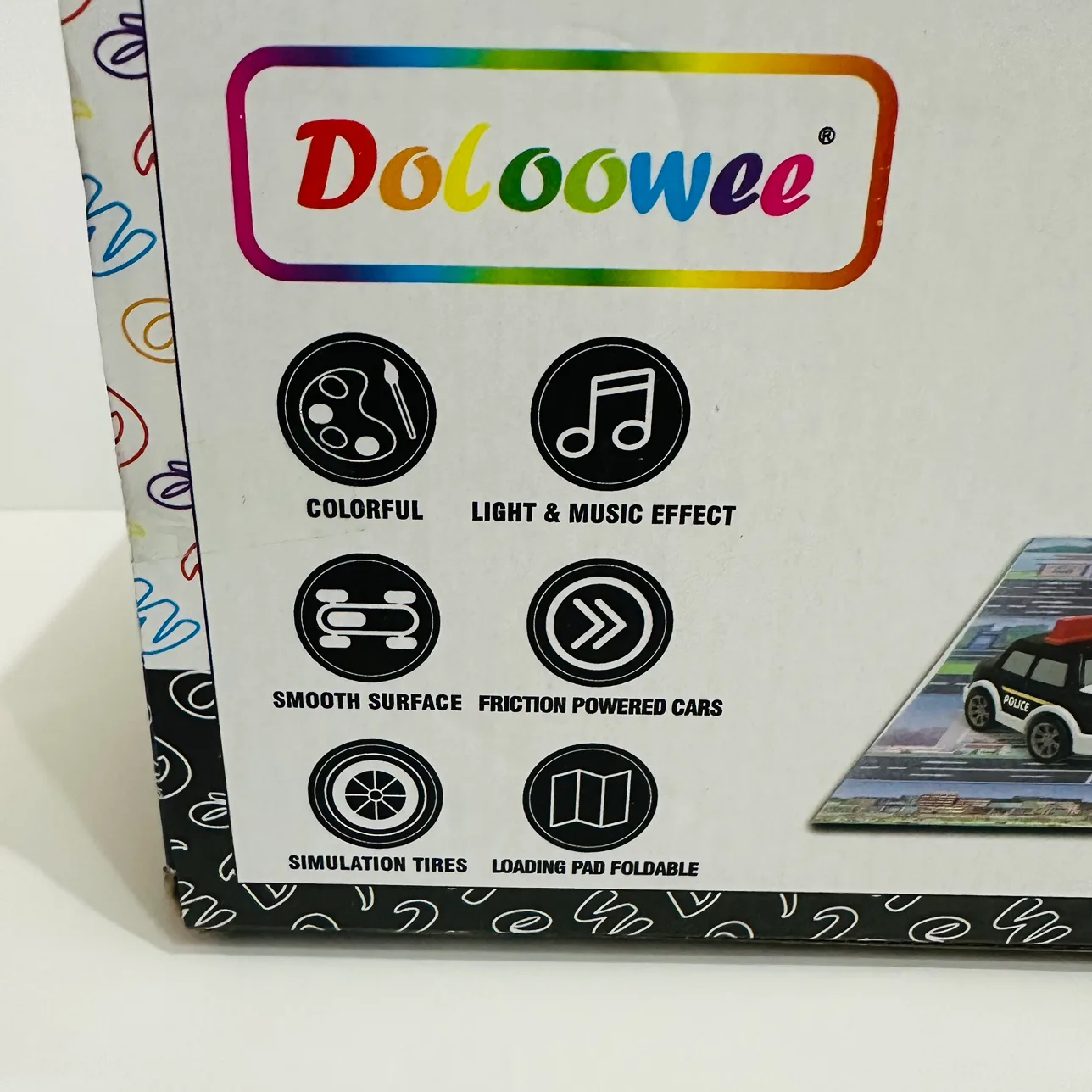 BNIP Police Car Pull Back Toy Set image indicator(2)