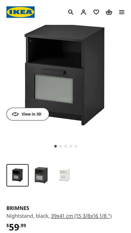 Ikea bedside table - photo 2