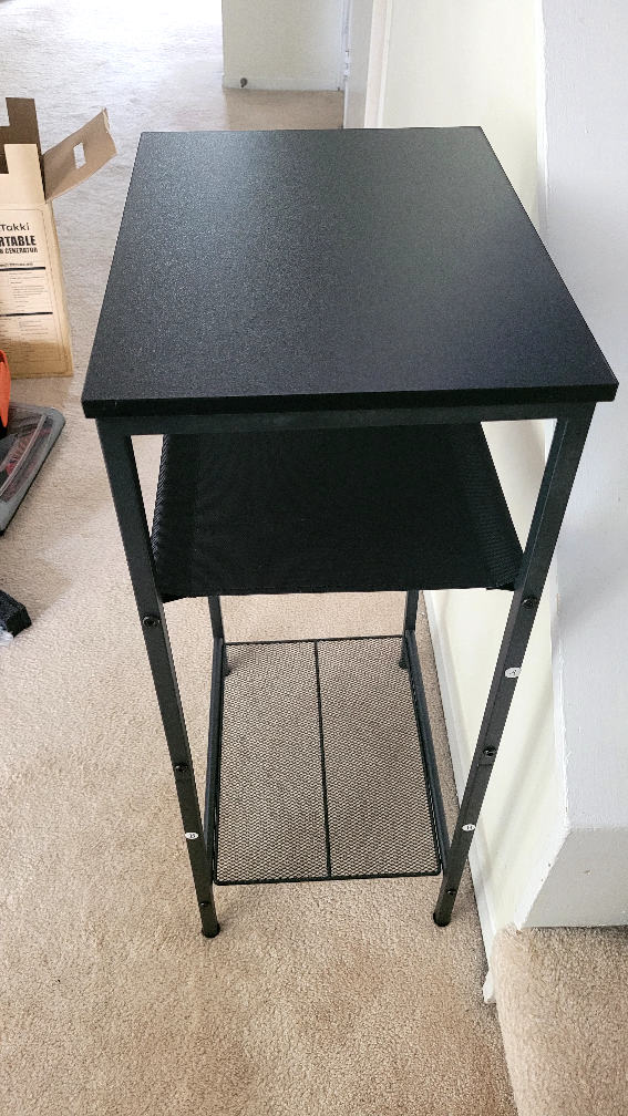 Black Metal Stand with Shelf - photo 3
