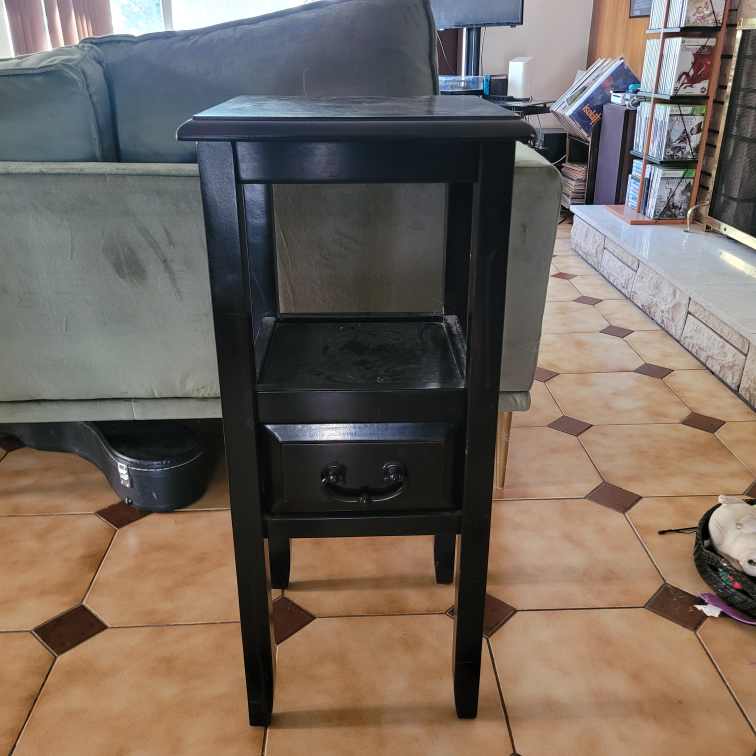 Dark Wooden Side Table 🧡