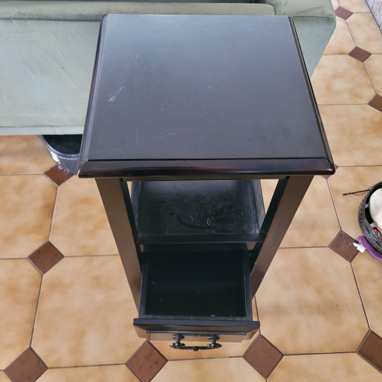 Dark Wooden Side Table 🧡 - photo 4