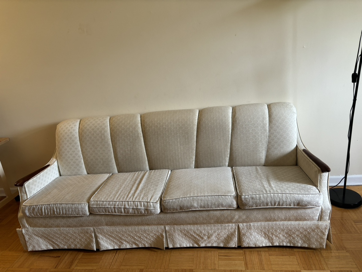 Vintage White Sofa
