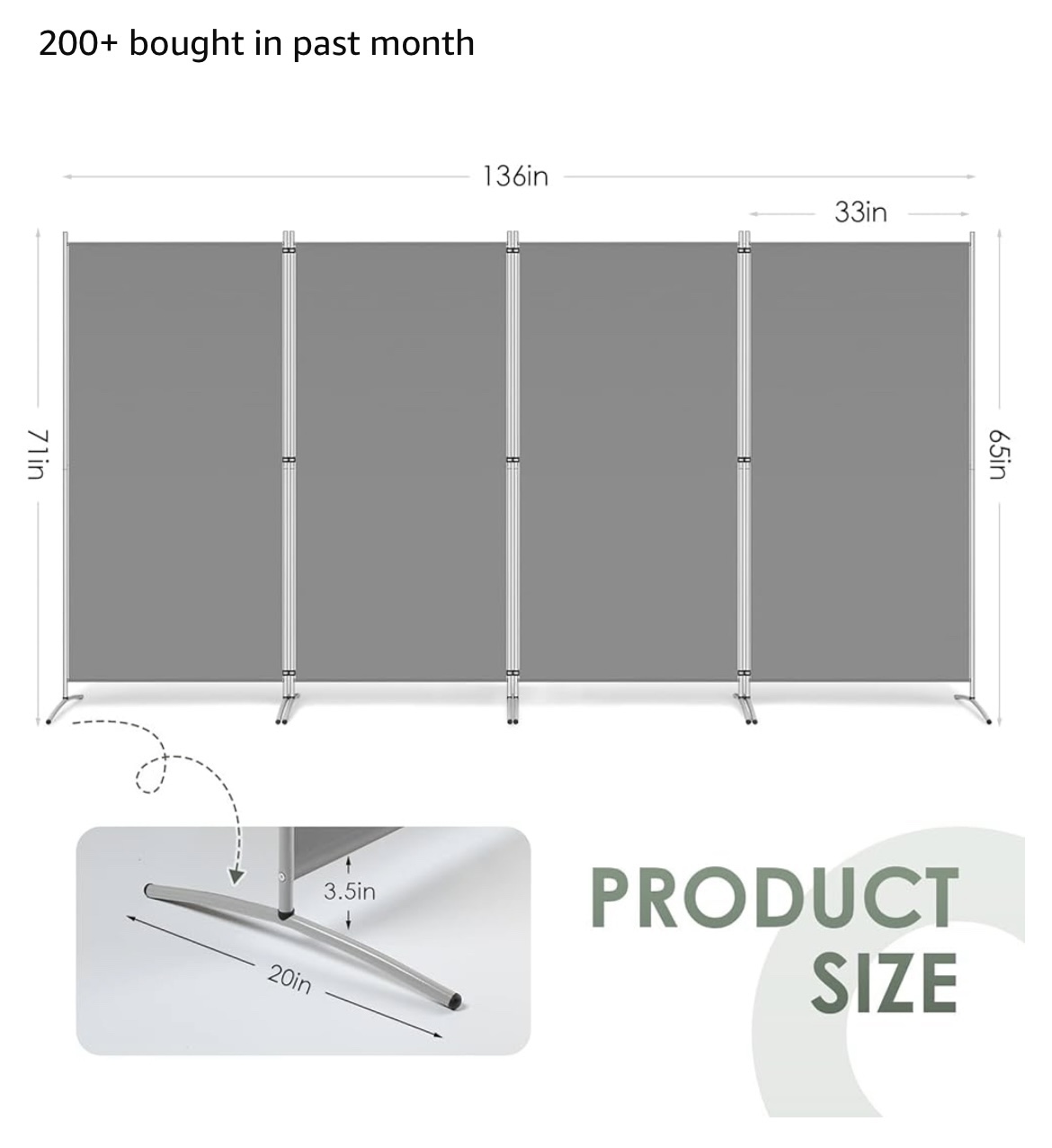 4 Panel Huge Livingroom Divider - photo 3