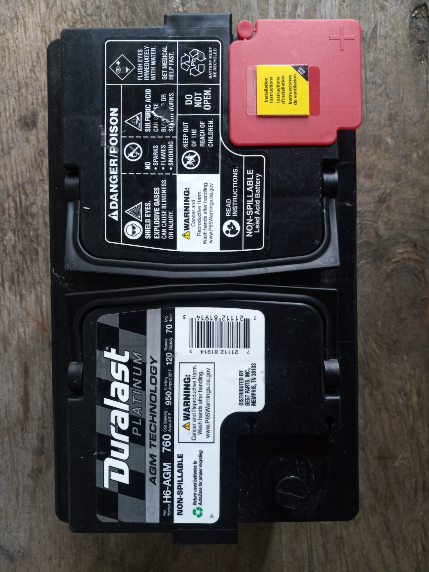 Duralast Platinum AGM Battery H6