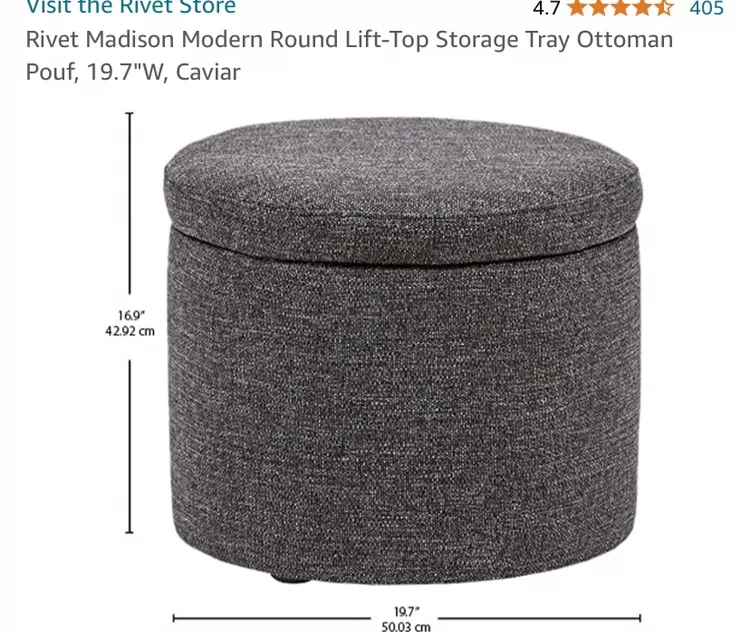 Rivet Madison Ottoman gently used pick up square one thumbnail