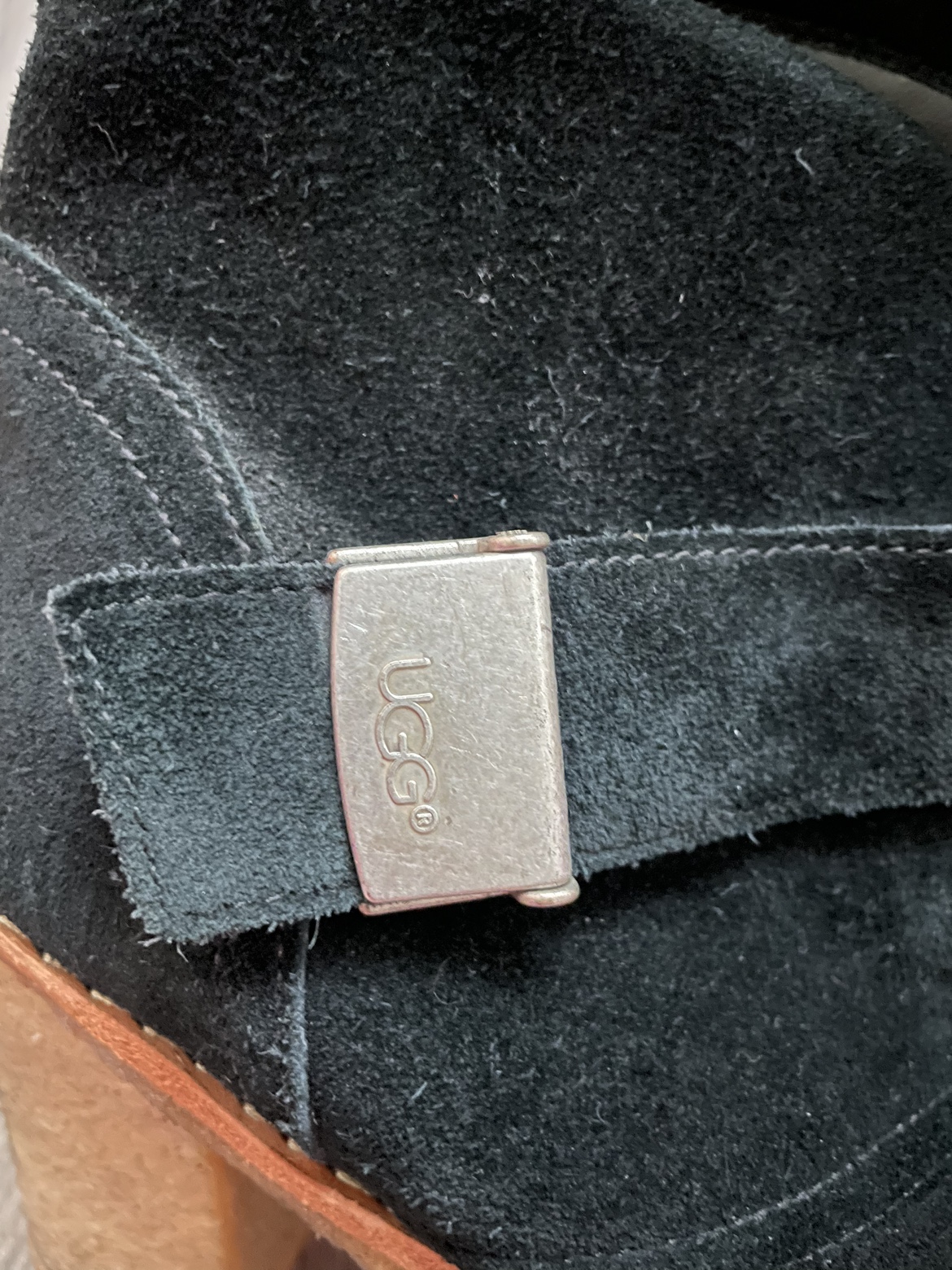 UGG Black Suede Ankle Boots Size 9 - $20 - photo 2