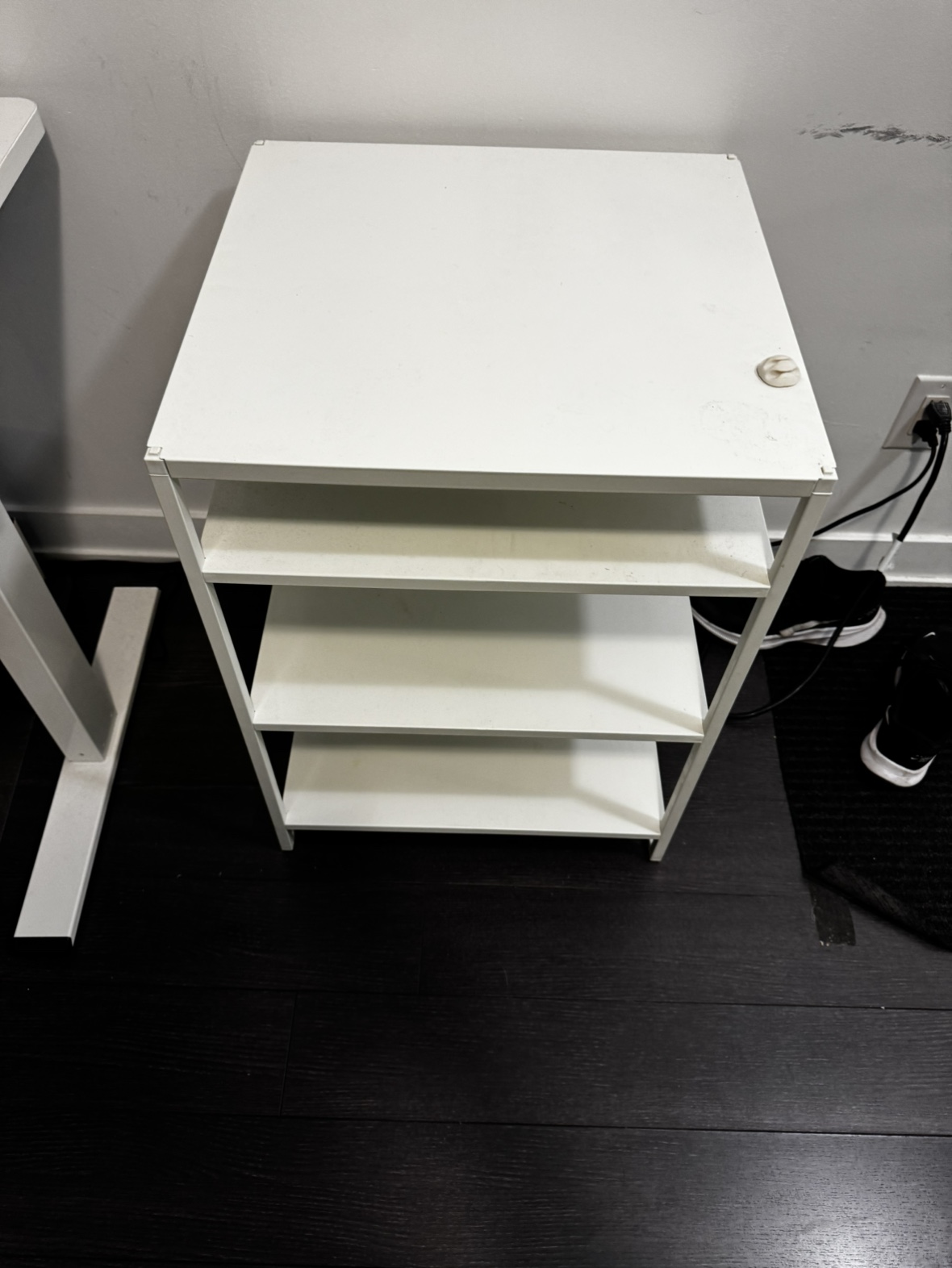 White 4-Shelf Storage Metal Shelf IKEA - photo 2