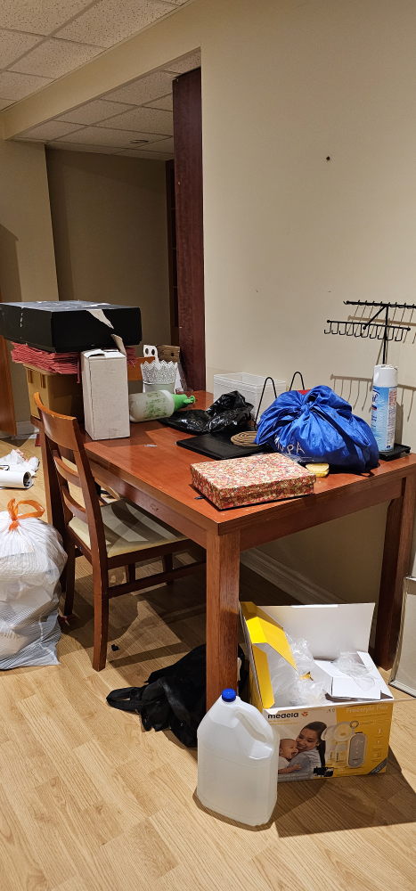 set of table and 2 chairs