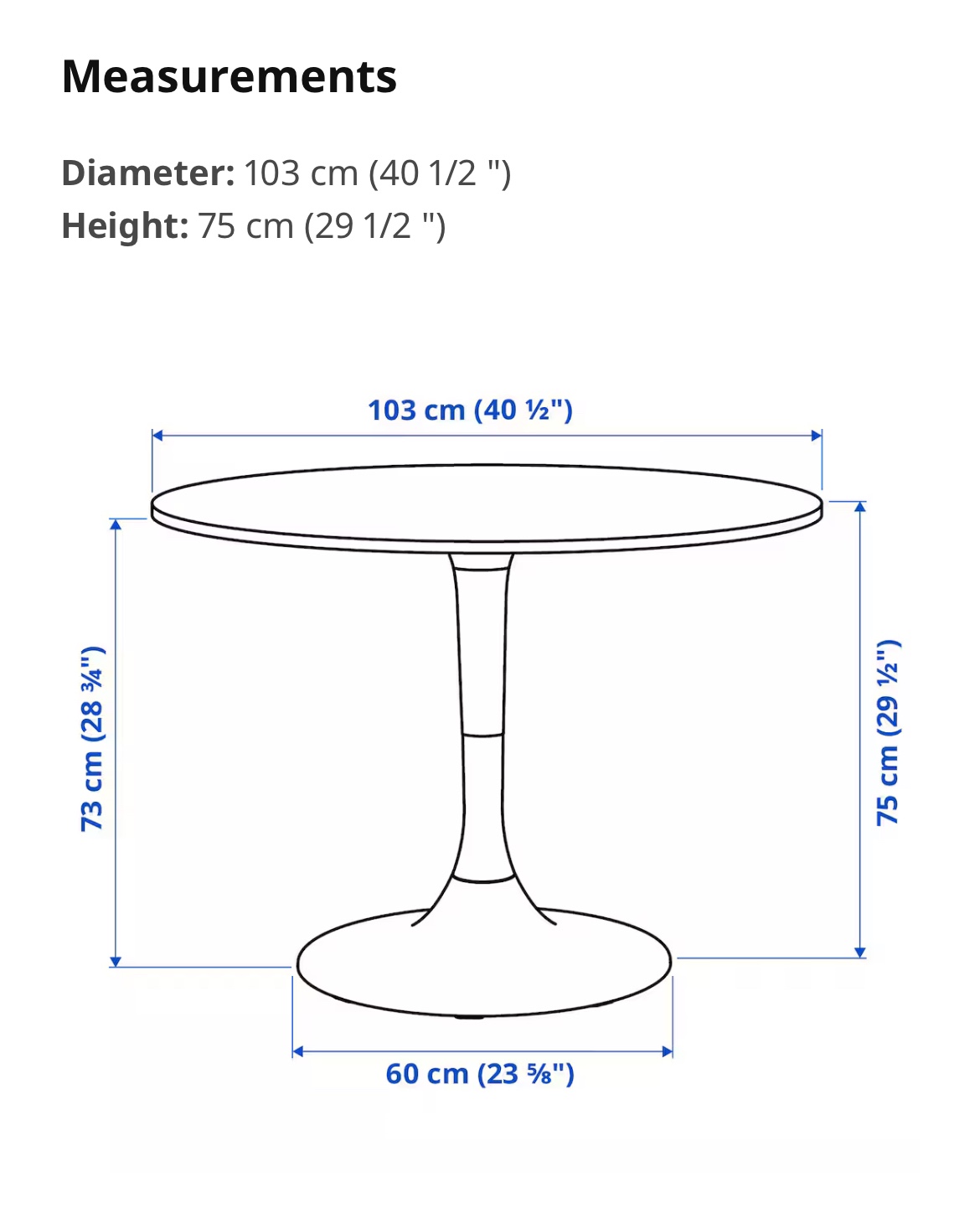 IKEA White Round Dining Table w 4 Chairs - photo 3