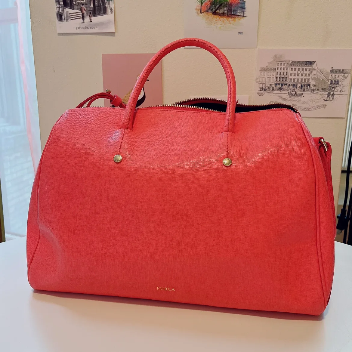 Furla Red Boston Bag thumbnail