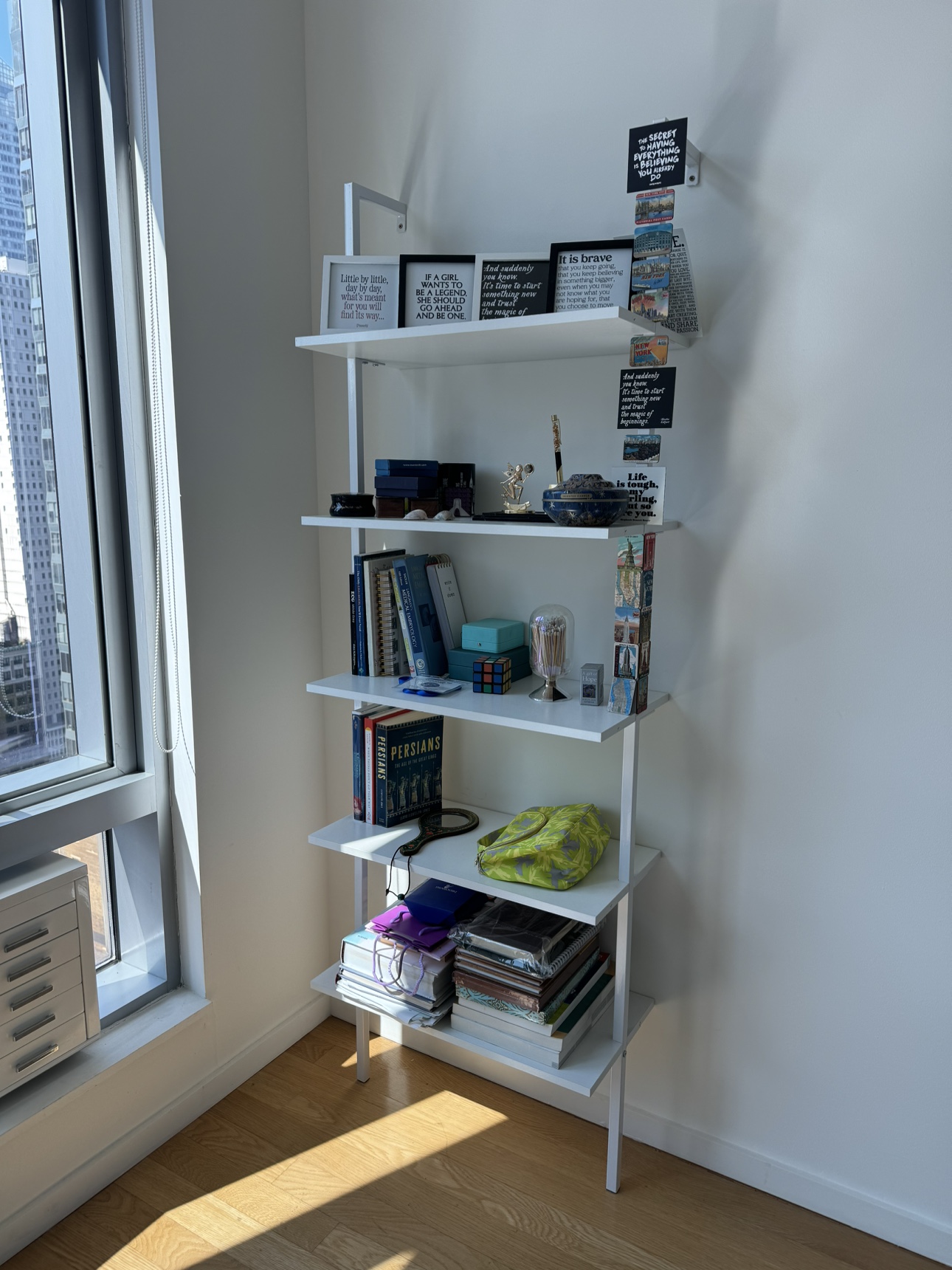 White 5-Shelf Bookcase