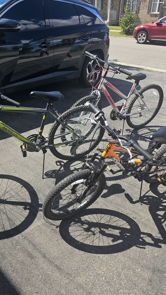 Three Bikes; Mom Dad Kid - photo 2