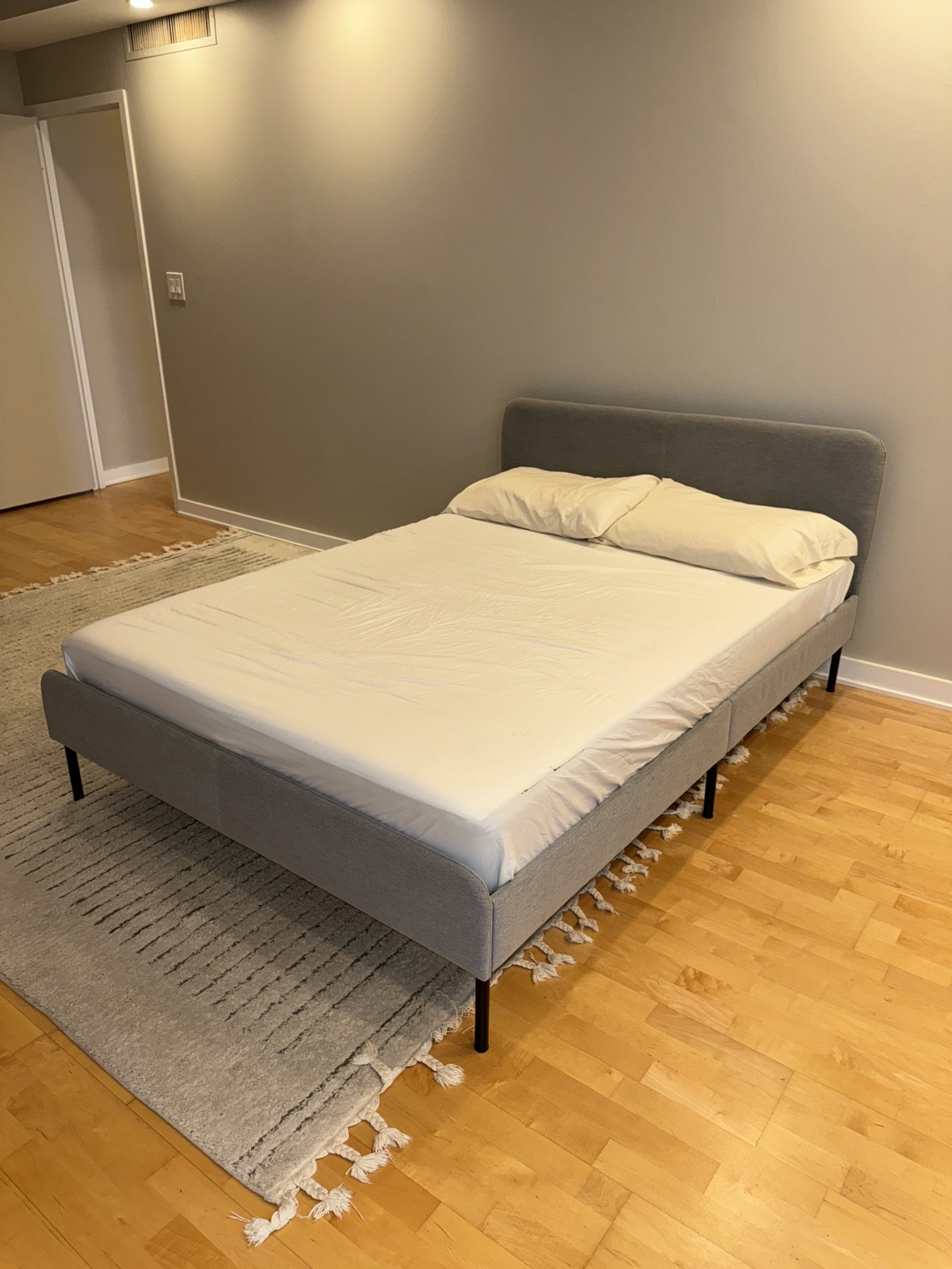 Full Size Bed Frame & mattress - photo 2