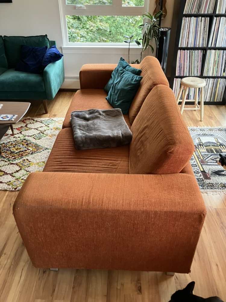 EQ3 Sofa in burnt orange - photo 3