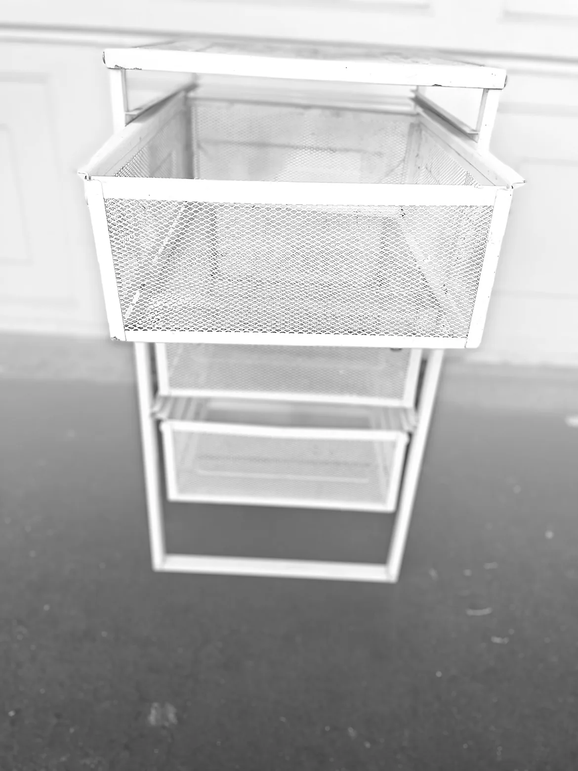 🧡 IKEA White Metal Rolling Storage Cart image indicator(4)