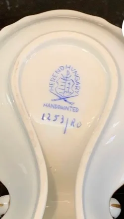 ✨Herend porcelain Serving Dish with Bird and Insect Design image indicator(4)