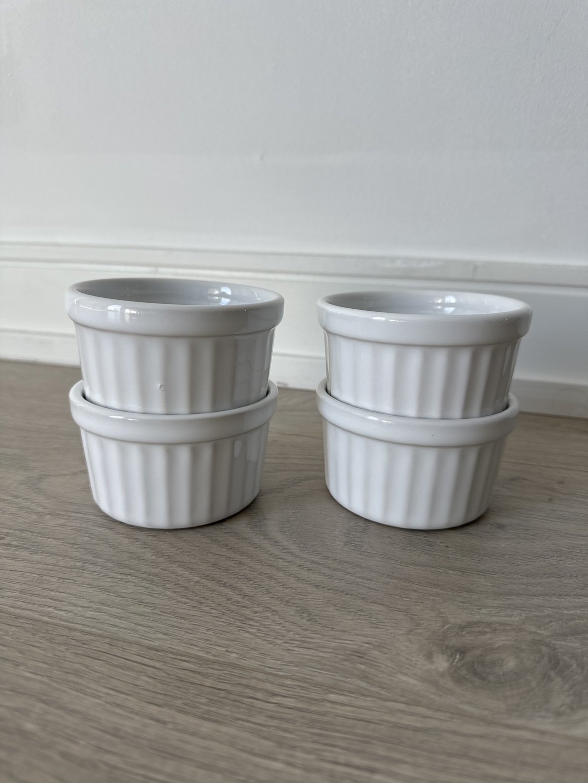 Set of 4 White Ramekins