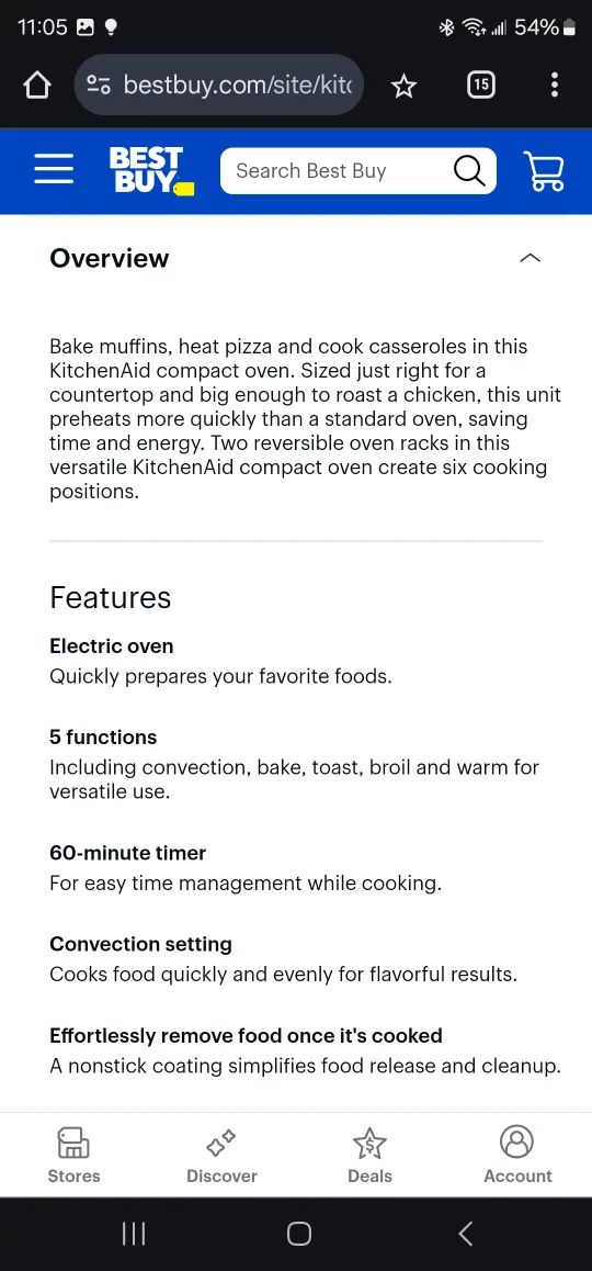 KitchenAid Compact Oven - New in box image indicator(7)