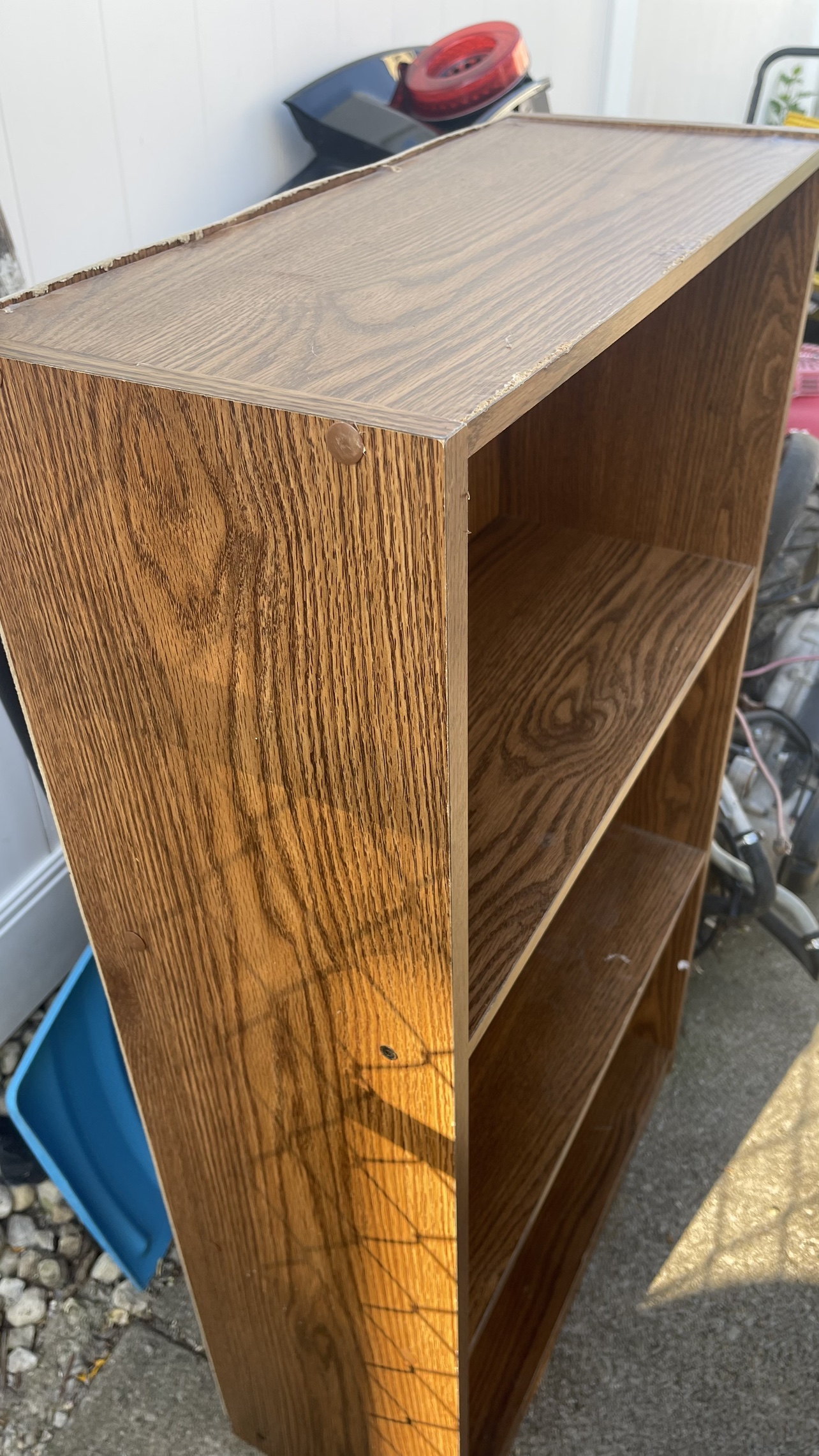 Wooden bookshelf - photo 2