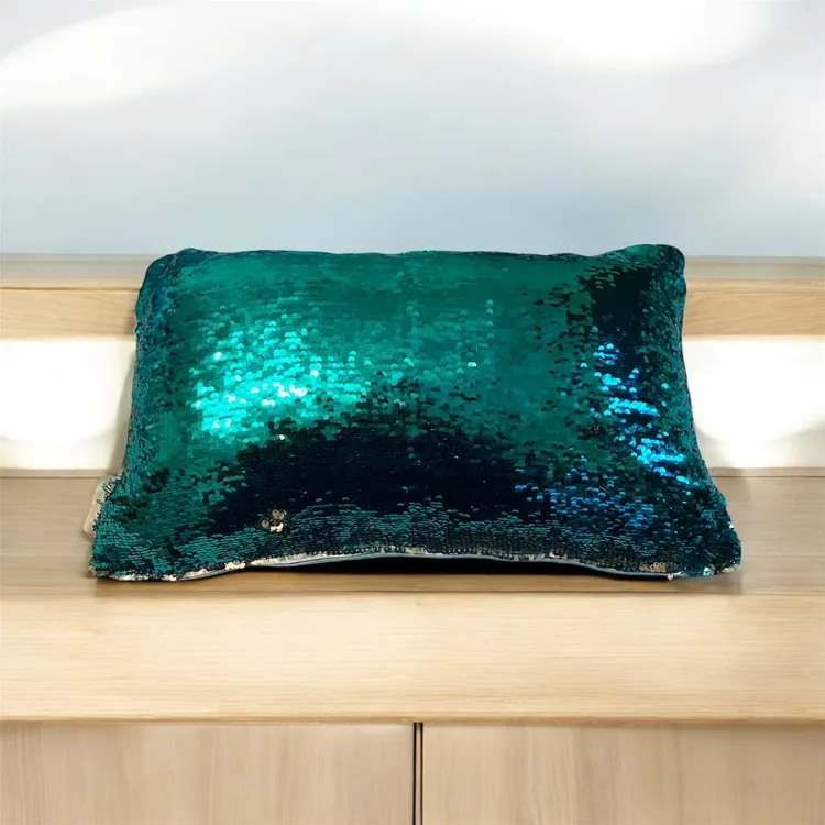 Mermaid Pillow Company "Puppies Play" Sequin Positivity Pillow image indicator(2)