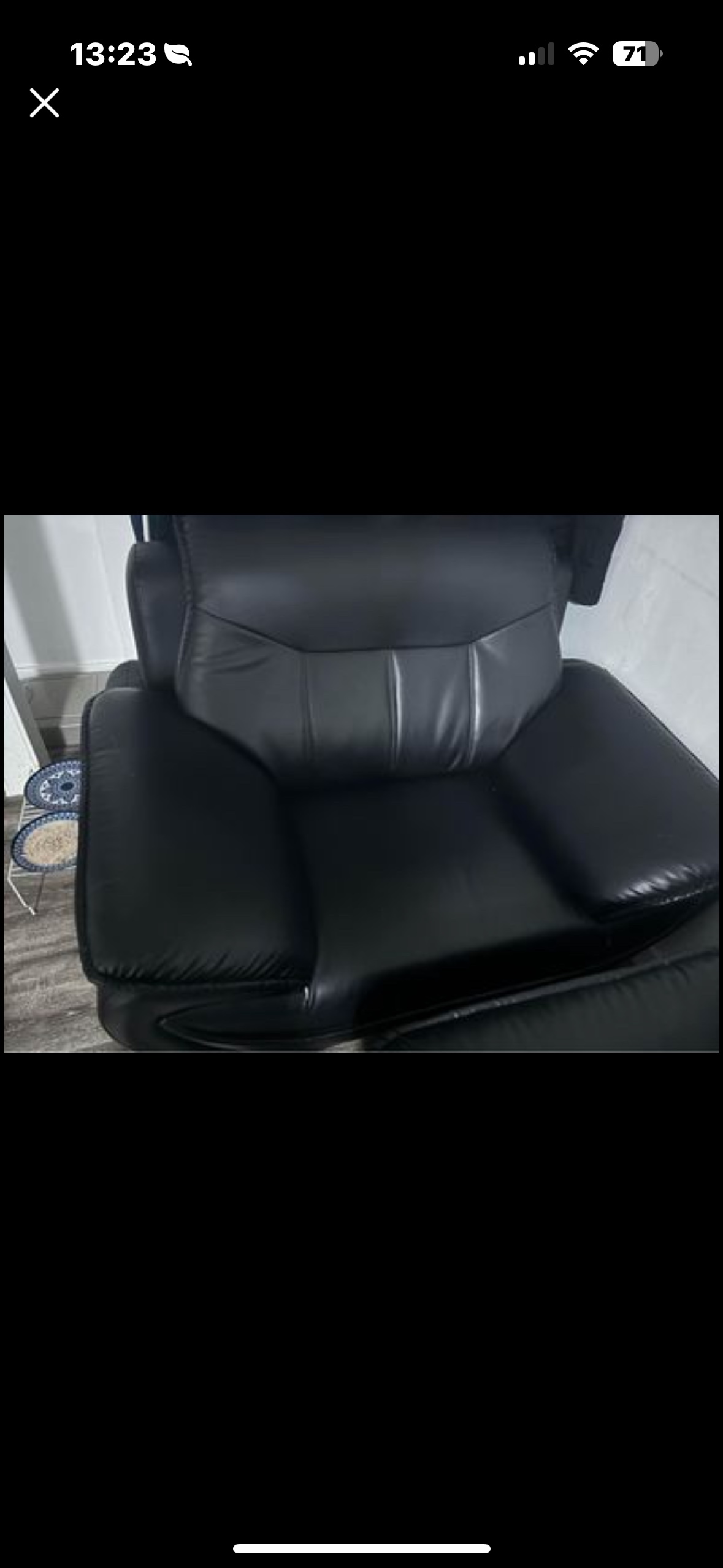 Black Leather Sofa and Loveseat - photo 5