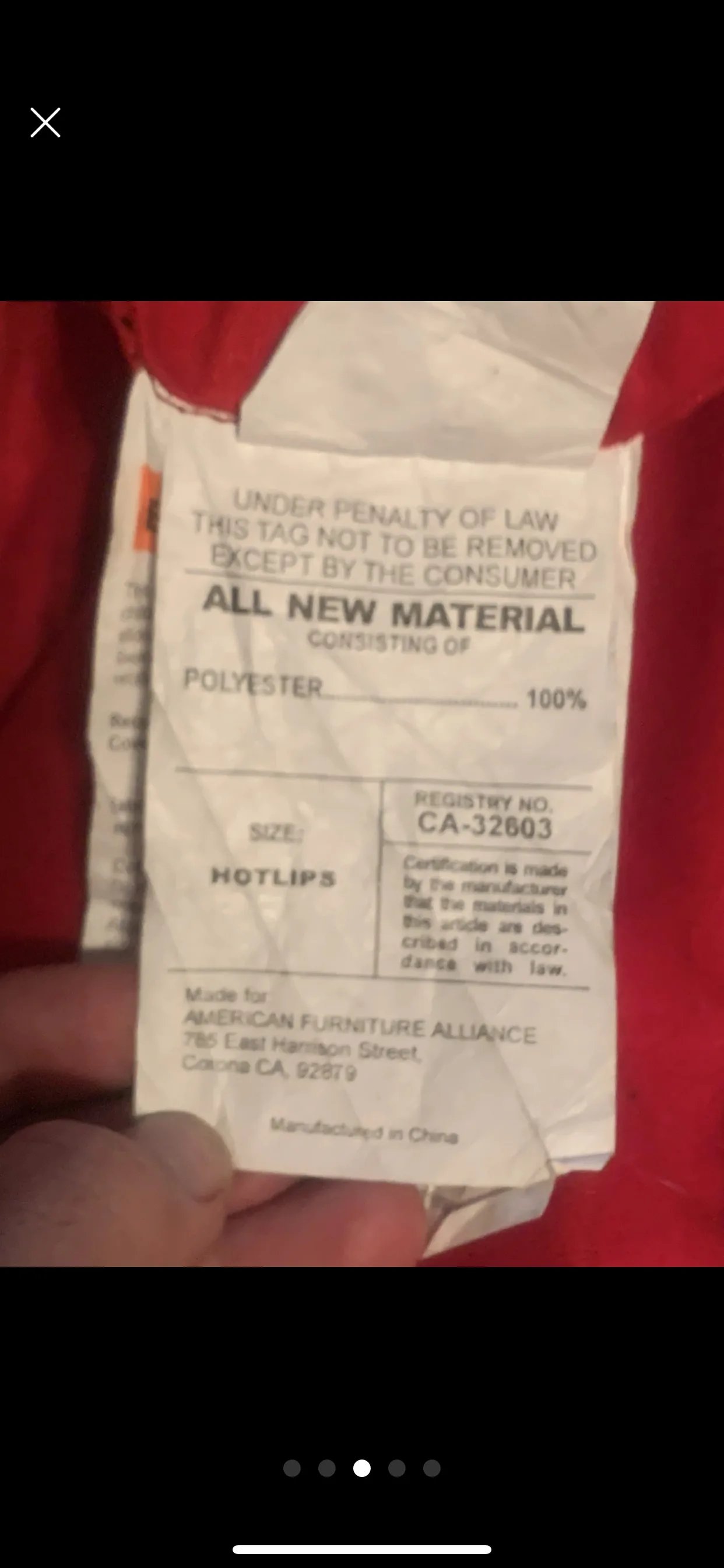 Red Beanbag Chair image indicator(3)