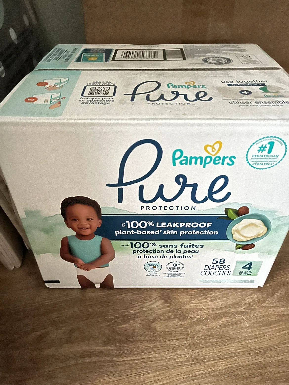 Pampers Pure Protection Diapers size 4 thumbnail