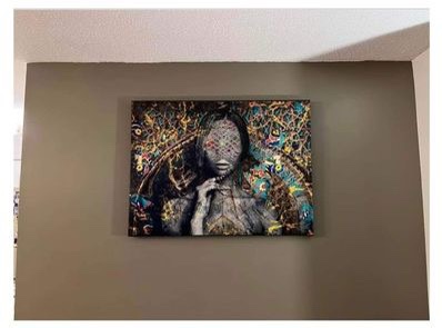 Large Abstract Canvas Wall Art - photo 2