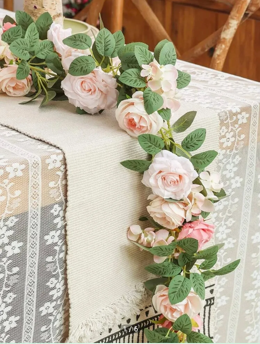 Flower Rose Garland for Home Decoration Festival Decoration thumbnail
