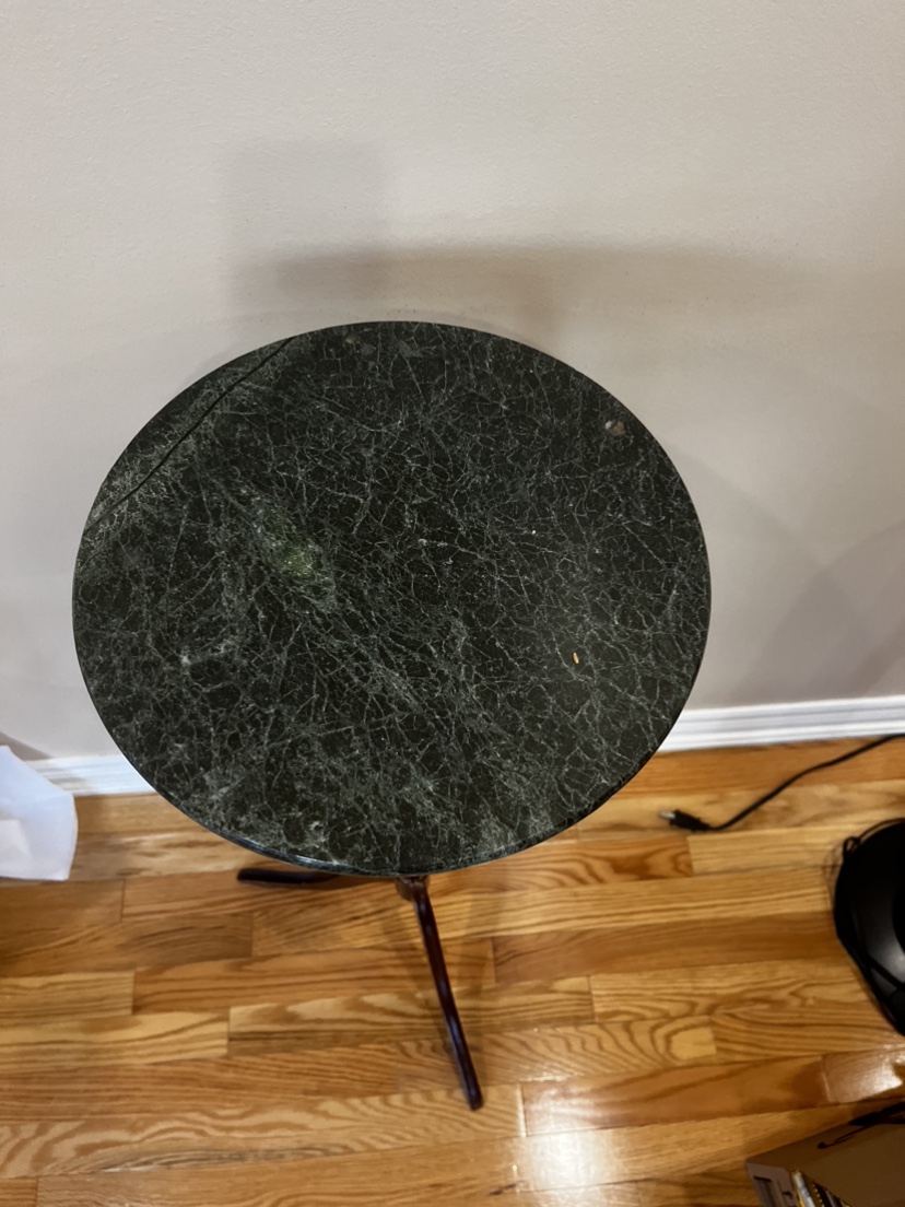 2 Marble Top Pedestal Tables - photo 3